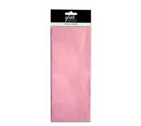 Glick Quattro fogli di carta velina rosa chiaro, ogni foglio di carta velina 750 mm x 500 mm rosa chiaro, carta velina rosa chiaro per confezioni regalo, carta velina di compleanno rosa chiaro