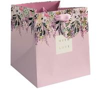 Glick Sacchetto regalo floreale di lusso per piante, design più grande per adattarsi alle piante, 180 x 200 x 180 mm, lilla