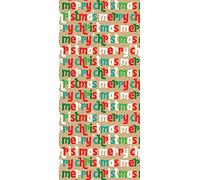 Glick TPX82 - Quattro Fogli di Carta Velina Natalizia Rossa e Verde, Multicolore Con Fantasia