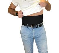 Glico Line Fascia 24 Ore per Stomia Unisex, Ideale per Giorno e Notte, Tasca Interna per Contenere la Sacca, Made in Italy, Nero, XS