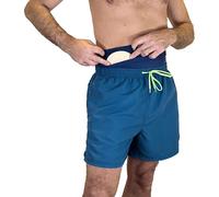 Glico Line Fascia Costume per Stomia da Uomo per Mare e Piscina, Tasca Interna per Contenere la Sacca, Made in Italy, Blu, XXXL