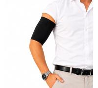 Glico Line Fascia Diabete Plus per Sensori Glicemici e Microinfusori, Protezione Braccio in Microfibra, Discreta e Confortevole, Made in Italy, Nero, M