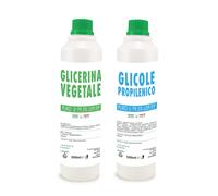 Glicole Propilenico e Glicerina Vegetale 500 g , Liquida Pura - Kit Base Neutra