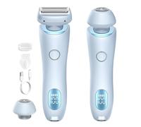 Glide Pro 3.0 Razor for Women, Proustore Razor, The Glider Pro 3.0 Shaver for Women, 2 in 1 Wet & Dry, Waterproof, with Removable Head for Leg Arm Underarm Bikini Area (Blue)