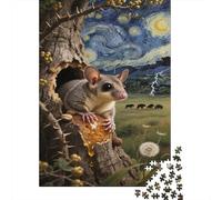 Glider zucchero Puzzle Impossible 1000 Pezzi Caverna dell'albero del cielo stellato Decorazione Per La Casa. Giochi Rilassamento E Intelligence Per Adulti E Ragazzi Da 14 Anni 1000pcs (75x50cm)