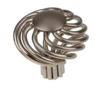GlideRite Hardware 3072-SN-10 1.625 inch Diameter Satin Nickel Round Birdcage Cabinet Knob 10 Pack