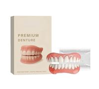 Glidewellpd - Protesi Dentaria Premium, Set di Protesi Dentaria in Silicone, Kit di Ribasatura Superiore e Inferiore con Funzione Orale Naturale e Migliorata e Sorrisi Sicuri (1Pezzo)