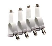 Glield Clip Ferma Lenzuola, Confezione da 4, sotto Divano, Materasso, Lenzuolo Regolabile Lunghezza 60-200cm Bianco BDJ06D