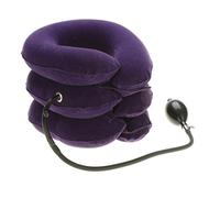 Glield Cuscino ad Aria per Collo Gonfiabile Trazione Vertebra Cervicale Casa a 3 Strati QYQ01 (viola)