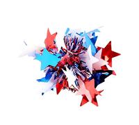 Glifora Forcina per capelli, stile latte, tema Giorno dell'Indipendenza - Forcina rossa bianca blu, nessun danno, clip per capelli con bandiera USA, accessori per capelli