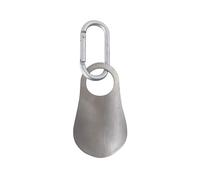 GLigeT Aiuta a Calzare 1 PZ Calzascarpe professionale 7,5 cm Acciaio inossidabile Calzascarpe in metallo Cucchiaio Calzascarpe con moschettone Scarpe Sollevatore Strumenti Calza Scarpe