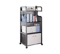 GLigeT Camera da letto Scaffale for stampante for semplice mobile multistrato for case host Scaffali for ufficio moderni Ufficio(Nero)