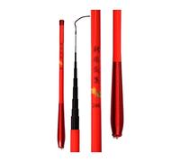 GLigeT Canna da pesca fluviale in fibra di carbonio, telescopica, ultra leggera, rigida, per flussi d'acqua dolce, canna da pesca galleggiante da 1,5-3 m (3 m)