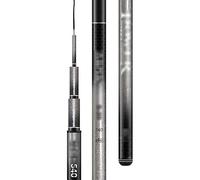 GLigeT Canna da pesca in fibra di carbonio, estremamente leggera, piccola, completa, ultra leggera, in carbonio rigido, per carpe, pesca telescopica (7,2 m)