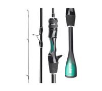 GLigeT Canna da Pesca Professionale Canna da Pesca Ultra Leggera in Fibra di Carbonio con Canna da richiamo Solid Top UL Canne da Pesca alla Trota Super morbide e veloci Canna da Pesca Mare(1.53M)