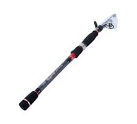 GLigeT Canna da pesca telescopica, manico in EVA, funzione di pesca, in fibra di carbonio, canna da pesca portatile per carpe da viaggio canne da pesca Rio(2,4 m)