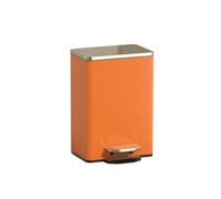 GLigeT Cestino for la raccolta differenziata domestica Secchio interno rimovibile Pedale a chiusura ammortizzata Ufficio(Orange)
