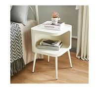 GLigeT Comodino semplice e alla moda tavolino in ferro battuto satinato tavolino da caffè camera da letto multicolore grande spazio di archiviazione comodino comodino (colore: 4)