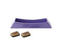 GLigeT da Interno Vassoio Rettangolare in Ceramica for composizioni Floreali, Vassoio raccogli Gocce Minimalista da Tavolo con Due Kenzan in Vaso