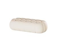 GLigeT Panca da letto, semplice e moderno, sgabello per camera degli scacchi, divano sgabello, soggiorno, sgabello creativo, poggiapiedi, panca per ingresso, scarpiera, panca ottomana (bianco, 180 x