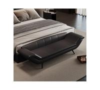 GLigeT Panca per camera da letto, leggera e di lusso, sgabello per camera da letto, comodino, minimalista, per guardaroba, divano lungo, sgabello terminale del letto (nero)