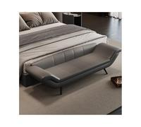 GLigeT Panca per camera da letto, leggera e di lusso, sgabello per camera da letto, comodino minimalista, panca per guardaroba, divano lungo, sgabello terminale (grigio)