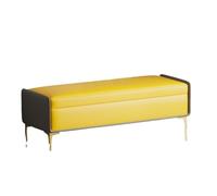 GLigeT Panca per camera da letto, sgabello per cambiare le scarpe, panca da ingresso per negozio di abbigliamento, guardaroba, divano, sgabello, sgabello, sgabello da letto (giallo, piccolo)