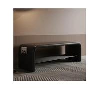GLigeT Panca per camera da letto, sgabello per cambio scarpe, scarpiera, sgabello a due funzioni, per camera da letto, semplice comodino per sedersi all'estremità del letto, sgabello (nero, medio)