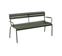 GLigeT Panche da Giardino Panca for il tempo libero da esterno for patio, sedia con schienale for balcone in lega di alluminio for terrazza da giardino (verde militare) Panchine per Esterni(Piccolo)