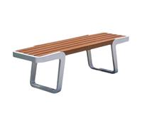 GLigeT Panche da Giardino Panca in legno senza schienale, struttura in acciaio inossidabile, sedia da esterno for parco, for veranda, cortile, patio Panchine per Esterni
