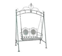 GLigeT Panche da Giardino Sedia a dondolo in ferro da giardino for esterni, con motivo traforato, sedia a dondolo decorativa for balcone, adatta for patio interno, parco Panchine per Esterni