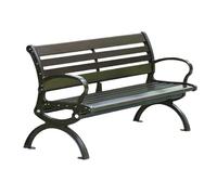 GLigeT Panche da Giardino Sedia da giardino for esterni, panca da patio in alluminio pressofuso, seduta in ferro Park Leisure Panchine per Esterni(XL)