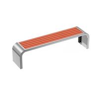 GLigeT Panchina da Giardino Panca da esterno in acciaio inossidabile con sedia ad angolo arrotondato, disponibile in diverse misure tra cui scegliere Panchina da Esterno(Grande)