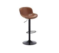 GLigeT Sedia Alta Sedia da Bar girevole per cassiere di reception Sedia da Bar elevabile di Lusso Leggero Sgabello Alto Isola di casa Sedia Alta Bar Sgabello da Cucina(Bruin)
