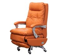 GLigeT Sedie da Ufficio Sedia da ufficio direzionale in vera pelle con funzione reclinabile for ufficio domestico e studio, sedia elettrica for computer Ergonomica Poltrona Ufficio