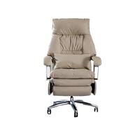 GLigeT Sedie da Ufficio Sedia da ufficio elettrica for massaggio con schienale reclinabile in vera pelle for una seduta comoda e prolungata a casa Ergonomica Poltrona Ufficio