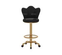 GLigeT Sgabelli da Bar Bar Cassiere Isola Tavolo Sedia da Pranzo Reception Seduta Schienale Sgabello Alto Leggero Lusso Semplice Sedia in Metallo Uso Domestico Sedie Cucina(Nero)