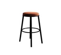 GLigeT Sgabello da bar Sedia da bar senza schienale marrone, sedia minimalista da bar e ristorante con gambe alte e sgabello in ferro battuto Sgabello Alto(XXXX-Large)
