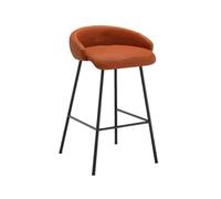 GLigeT Sgabello da bar Sedia da isola moderna semplice sgabello alto sgabello da bar scandinavo sedia alta for la casa sgabelli da bar isola Sgabello Alto(Orange)