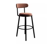 GLigeT Sgabello da bar Sgabello da bar in ferro, sedia alta, sgabello da bar reclinabile for uso domestico, sedia da bar multicolore opzionale, 75 cm Sgabello Alto(Bruin)