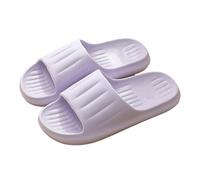 GLigeT Sliders - Scarpe da doccia, leggere, comode, unisex, antiscivolo, quattro stagioni, per casa, palestra, piscina, estate (viola chiaro, Alpha M)