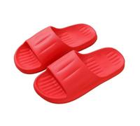 GLigeT Sliders - Scarpe da doccia leggere e comode, unisex, antiscivolo, quattro stagioni, per casa, palestra, piscina, sandali estivi, Rosso, Taglia unica