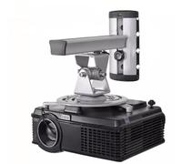 GLigeT Ufficio Staffa for proiettore di sospensione regolabile Rotazione universale Sospensione a parete Sollevamento anteriore e posteriore Telescopico Soffitto for ufficio uso domestico Casa(Grijs)