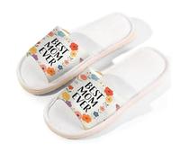 Glilade Pantofole da casa per donne e uomini, antiscivolo, con punta aperta, traspiranti, estive, per camera da letto, Best Mama Ever, La migliore mamma di sempre, 11/11.5 UK Wide