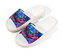 Glilade Pantofole da casa per donne e uomini, antiscivolo, con punta aperta, traspiranti, estive, per camera da letto, ragno, Ragno, 9.5/10.5 UK Wide