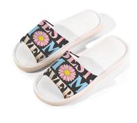 Glilade Pantofole da casa per donne e uomini, antiscivolo, con punta aperta, traspiranti, estive, per camera da letto, Best Mom Ever, La migliore mamma di sempre, 8.5/9 UK Wide