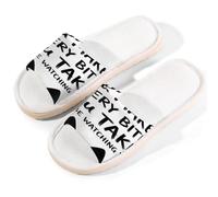 Glilade Pantofole da casa per donne e uomini, antiscivolo, per interni, con punta aperta, traspiranti, estive, per camera da letto, gatto che ti osserva, Gatto che ti guarda, 8.5/9 UK Wide