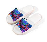 Glilade Pantofole da casa per donne e uomini, antiscivolo, per interni, con punta aperta, traspiranti, estive, per camera da letto, piccole (ragno)