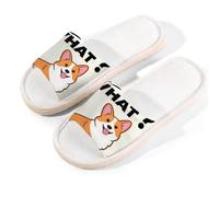 Glilade Pantofole da casa per donne e uomini, antiscivolo, per interni, con punta aperta, traspiranti, estive, per camera da letto, Guess Whos Dogs, Indovina chi sono i cani, 9.5/10.5 UK Wide