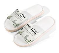 Glilade Pantofole da casa per donne e uomini, antiscivolo, per interni, con punta aperta, traspiranti, estive, per camera da letto, XL (Be Still)